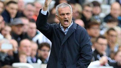 Chelsea manager Jose Mourinho shown during a Premier League match against Newcastle last month. Ian MacNicol / AFP / September 26, 2015