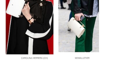 Handbag label M2Malletier accuses Carolina Herrera of plagiarism. Courtesy of M2Malletier