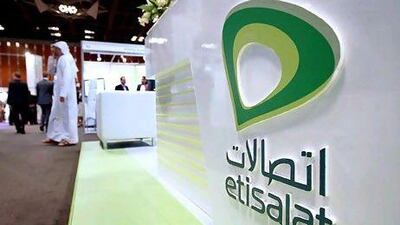 Growth of Etisalat’s international operations proved a major boost, the company said. Pawan Singh / The National