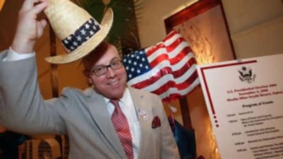 A US embassy reception held in Dubai.