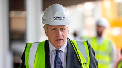 British Prime Minister Boris Johnson, seen at the new vaccine manufacturing centre near Didcot in England on Friday, has struggled to tackle the Covid-19 outbreak. AFP