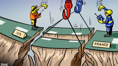 Our cartoonist's take on the US and France repairing their diplomatic relationship