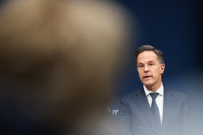 Nato Secretary General Mark Rutte speaks at the Munich Security Conference last week. Bloomberg