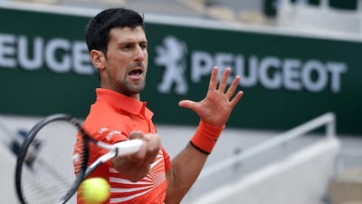 Novak Djokovic was too strong for Jan-Lennard Struff in their French Open fourth round clash. EPA