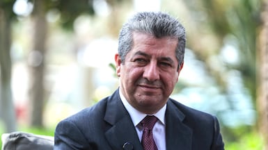 Masrour Barzani, Prime Minister of Iraqi Kurdistan, speaking to The National in Dubai. Victor Besa / The National