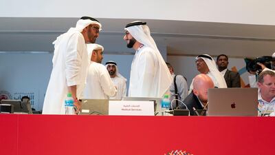 Sheikh Mohamed bin Zayed tours the Special Olympics World Games Abu Dhabi 2019.