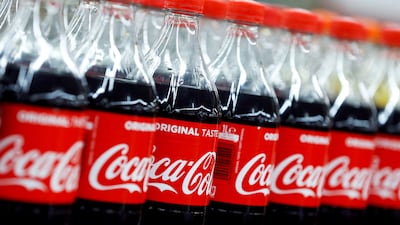 Plastic Coca-Cola bottles at a supermarket in Montreuil, near Paris in February 2018. A survey says the soft drinks company has been a top plastic polluter 'for years'. Reuters