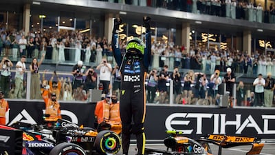 McLaren driver Lando Norris finished third in the Abu Dhabi Grand Prix to win the 2025 drivers' championship at the Yas Marina Circuit