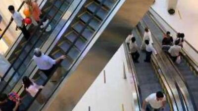 Many shoppers eager to prepare for Christmas have been left frustrated and surprised when their credit cards were refused. Above, shoppers in Dubai Mall.