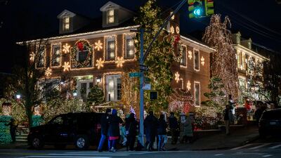 Lucy Spata helped to pioneer the tradition with her famous house on 84th Street, where just about every inch of the property is decorated. AFP
