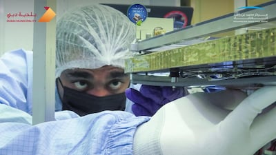 The payload from the UAE includes an environment satellite, called DMSat-1. Mbrsc