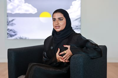 Hub71's Shamma Al Blooshi is proud of the number of female entrepreneurs the UAE is producing. Victor Besa / The National