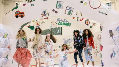 The Bouncy castle at the Mira Mikati launch in London. Helen Abraham / Getty Images for Mira Mikati