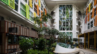 The ship is divided into eight neighbourhoods, including one called Central Park. Getty Images