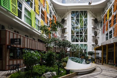 The Central Park neighbourhood on board the ship. Getty Images