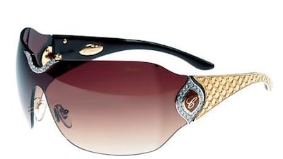 Chopard's jewelled glasses as designed by De Rigo Vision. Courtesy Chopard