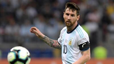 Argentina's Lionel Messi in action against Paraguay at the 2019 Copa America. Reuters