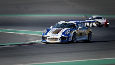 Clemens Schmid is aiming to sweep the doubleheader at Bahrain this weekend to retain his title in the Porsche GT3 Cup Challenge Middle East for Al Nabooda Racing. Courtesy / Jorge Ferrari