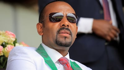 Ethiopian Prime Minister Abiy Ahmed appeared in footage the state TV station said was filmed from the front line. Reuters