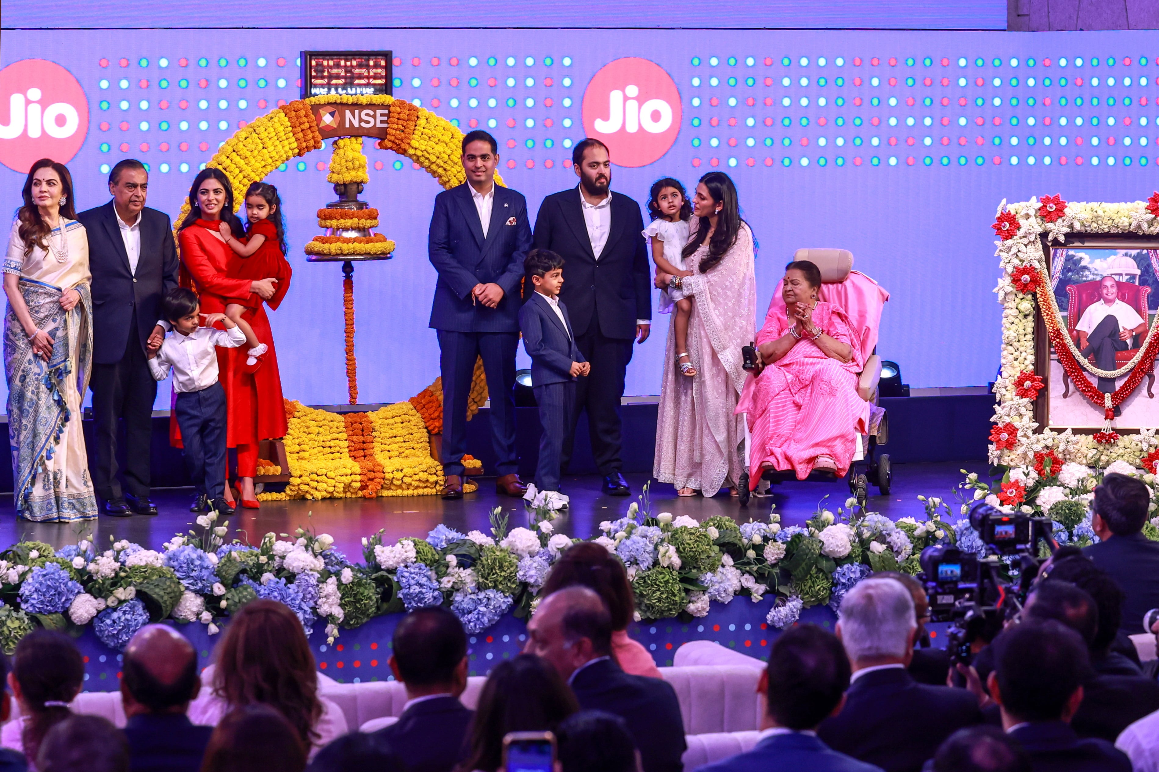 Reliance’s Jio soars on market debut after India’s record $3.1bn IPO
