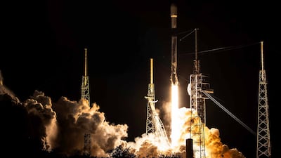 Thuraya 4 blasts into space. Photo: Space42