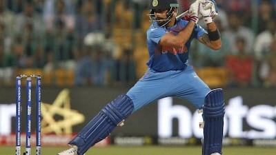 India's Virat Kohli bats against Bangladesh in the World Twenty20 last week. Danish Siddiqui / Reuters / March 23, 2016
