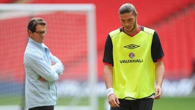 The best advice is also the hardest to take and it is to be seen whether Andy Carroll, right, takes Fabio Capello's words seriously.