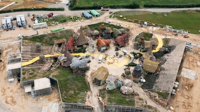The set of the new film of Wicked in Ivinghoe, Buckinghamshire, where production has stalled. Getty Images