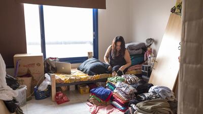 Cristina Magnello, pictured, says tenants in the Bin Saleh Travel building in Abu Dhabi are being forced to leave after the landlord cut off the water and increased the rent by Dh90,000. Clint McLean / The National
