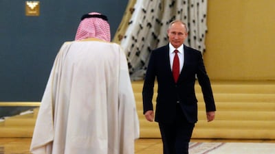 Riyadh and Moscow also agreed to galvanise defence manufacturing in Saudi to create local jobs and boost diversification efforts. Sergei Chirikov / EPA