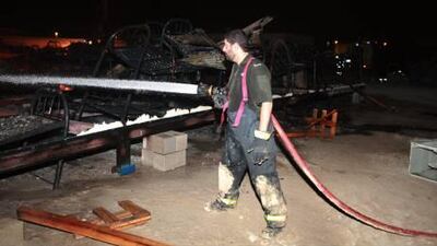 A project manager with Trojan Contracting, the company overseeing the project, said there were no injuries but gave few other details.