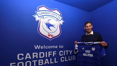 Emiliano Sala, who signed for Cardiff City on Saturday, is reported to have been travelling in a plane that disappeared from radar over the English channel on Monday. Getty
