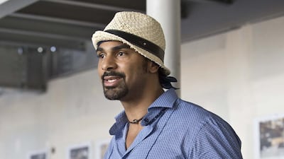 Famed English Boxer David Haye had his passport confiscated on arrival at Dubai airport. Antonie Robertson / The National