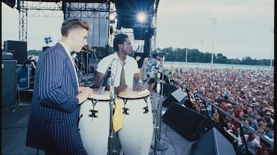 Hall and Staple performing in 1981. Getty Images