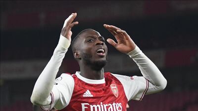 Nicolas Pepe, 7 -- Scratched and clawed for every chance he got with the sort of urgency that his Arsenal tenure has been lacking up to this point. EPA
