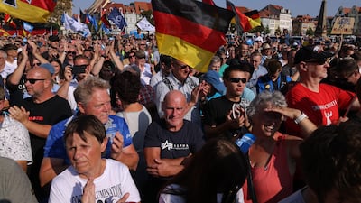 The Alternative for Germany is aiming for the first far-right state election victory in post-1945 Germany in two contests on Sunday. Getty Images