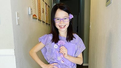 Quirky mismatching outfits are something of a signature for the young designer.