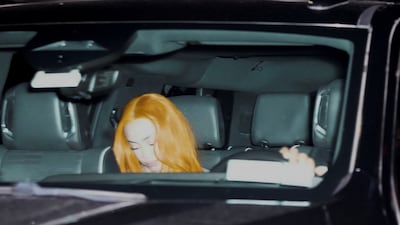 American rapper Ice Spice leaves after Swift and Kelce's wedding. Reuters