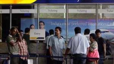 A strike by pilots at Jet Airways has stranded nearly 13,000 passengers after domestic and international flights were cancelled.