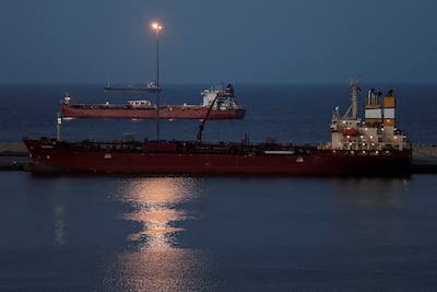 The Luojiashan tanker sits anchored off Muscat during the US-Israeli war with Iran. Reuters