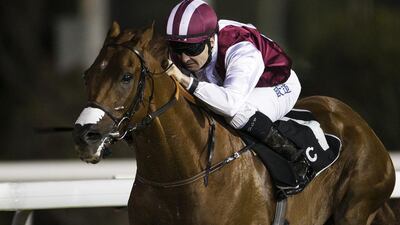 Colm O'Donoghue atop Championship races to victory in the National Day Cup on Sunday in Abu Dhabi. Christopher Pike / The National / December 4, 2016