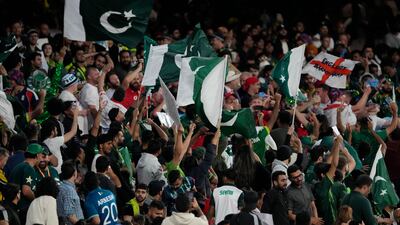 Pakistan and England supporters at the Melbourne Cricket Ground. AP