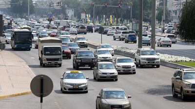Abu Dhabi Police said the decision to, in effect, double the cost of fines from August 1 came after a ‘thorough and in-depth’ study of traffic safety measures. Pawan Singh / The National