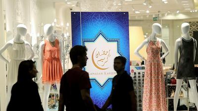 The Dubai Mall is expected to be flush with shopper during Eid. Satish Kumar / The National