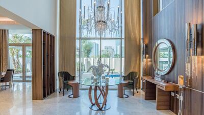 The high ceiling adds to the sense of grandeur. Courtesy LuxuryProperty.com