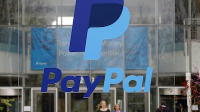 PayPal's headquarters in San Jose, California. PayPal's shares closed 2.32 per cent up at $81.49 at the close of trading on Tuesday. AP