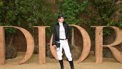 Caroline Daur attends the Christian Dior Womenswear show as part of Paris Fashion Week on September 24, 2019. Getty Images