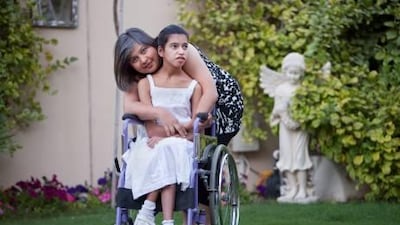 Gulshan Kavarana and her daughter Zara have lived with the 14-year-old's condition since her birth. Ms Karavana started the Special Families Support Group to connect families with children with special needs.