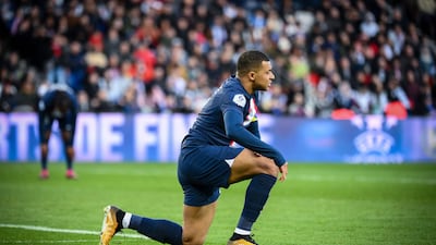 Paris Saint-Germain's French forward Kylian Mbappe. AFP