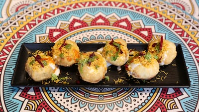 The menu has plenty of Indian street food including pani puri